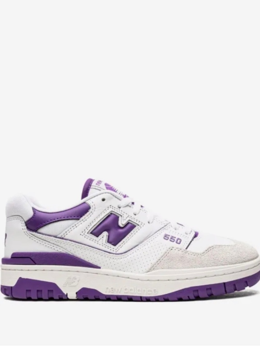 New Balance 550 White/Purple NEVER WORN